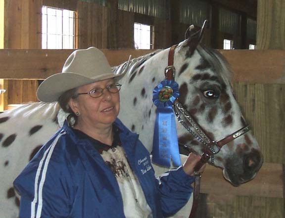 Owner Cheryl Chernicky with Dreams Desert Knight